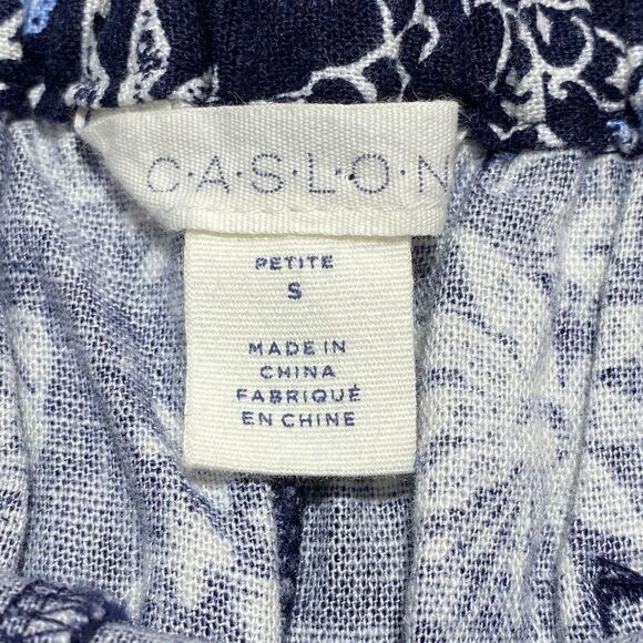 CASLON Cropped Printed Palazzo Pants sz SP - Picture 2 of 12